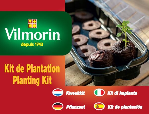 Accessoires pour semer - Kit de Plantation - 24 godets et 24 pastilles - PACKAGING_RECTO